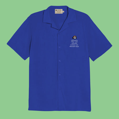 Camisa Linho Azulão Opinião Burra