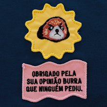 Carregar imagem no visualizador da galeria, Opinião Burra T-shirt azul escuro